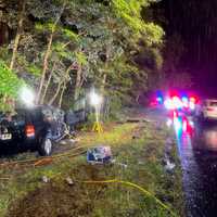 <p>Two SUVs crashed on Route 70 in Manchester Township, NJ, on June 5, 2024.</p>