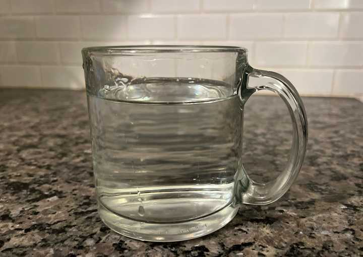 Glass of water.