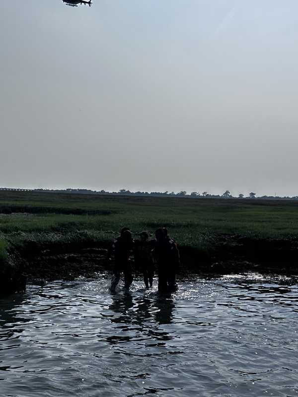 Helicopter, Marine Units Rescue Teen After Watercraft Mishap In Merrick Marsh