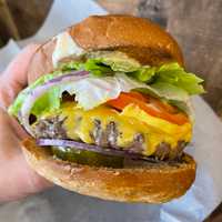 <p>If a cheesesteak or wrap doesn't fit your fancy, try a cheeseburger from the Blue Cactus menu.</p>
