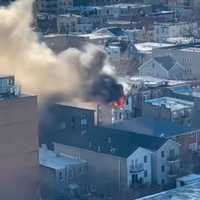 Multi-Alarm Fire Erupts At Guttenberg Home, Smoke Fills Sky (VIDEO)