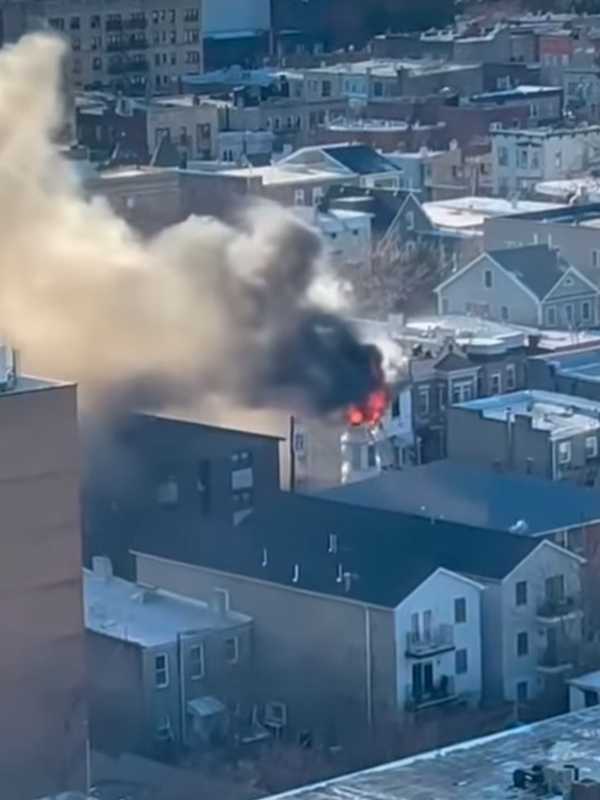 Multi-Alarm Fire Erupts At Guttenberg Home, Smoke Fills Sky (VIDEO)