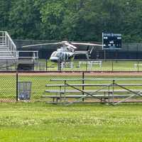 Pilot Uninjured After Helicopter Makes Emergency Landing At High School In Westchester (UPDATE)