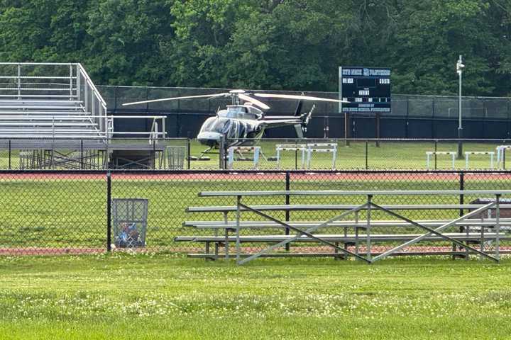 Pilot Uninjured After Helicopter Makes Emergency Landing At High School In Westchester (UPDATE)
