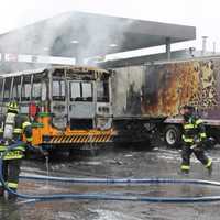 Four Trucks Go Up In Flames At Route 17 Lodi Diesel Shop
