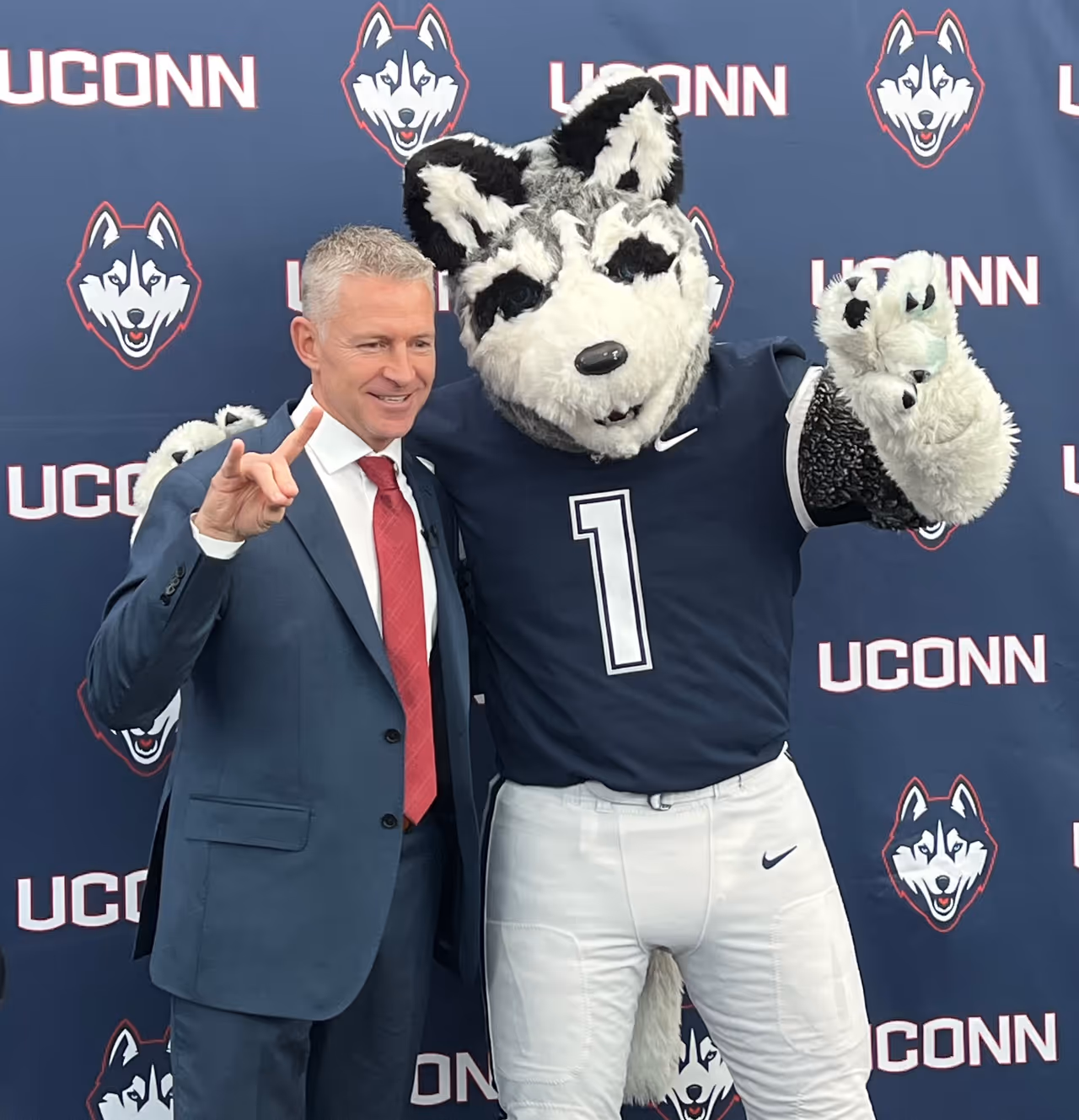 UConn head football coach Jason Candle was officially unveiled at an introductory news conference on December 8, 2025.
UConn head football coach Jason Candle was officially unveiled at an introductory news conference on December 8, 2025.