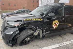 Drunk Driver Crashes Into Maryland State Trooper's Vehicle on I-695​: Police