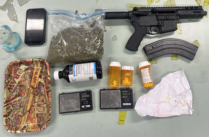 The recovered contraband in Montgomery County.