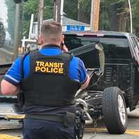 Pickup Driver Hospitalized After Train Crash In Fair Lawn