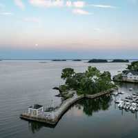<p>The home comes with two boats, which you'll need, as there are no roads to the island off the coast of Fairfield County. </p>