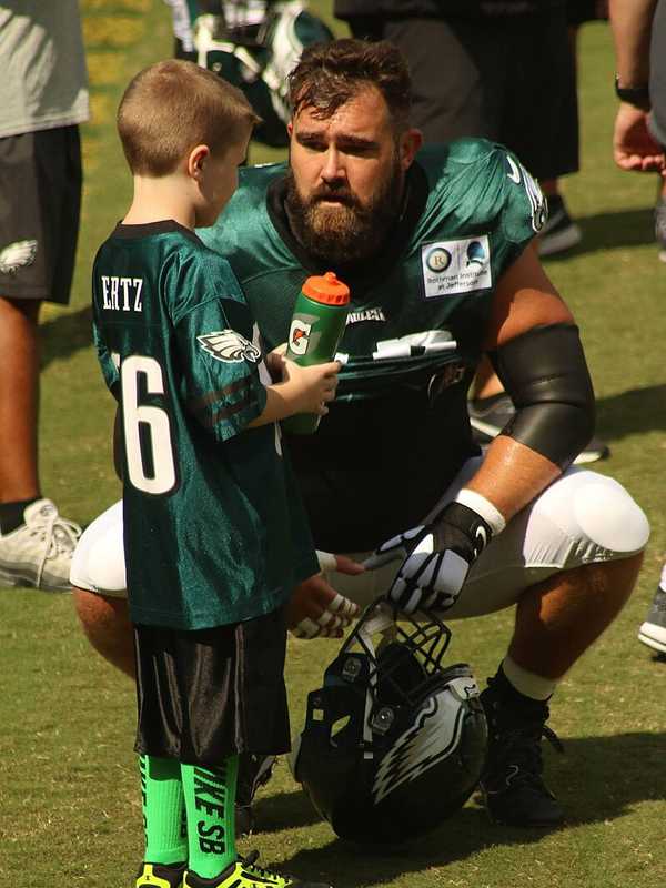 $200K Forged Jason Kelce Memorabilia Scheme Lands Trio Charges: MontCo DA