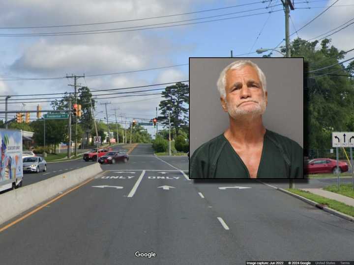 John Marrone, 68, of Seaside Park, NJ, was accused of leaving the scene of a crash that killed a pedestrian.