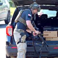 <p>Residents were startled by the presence of tactical officers in their quiet Maywood neighborhood.</p>