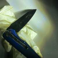 <p>The knife allegedly used in the stabbing.&nbsp;</p>