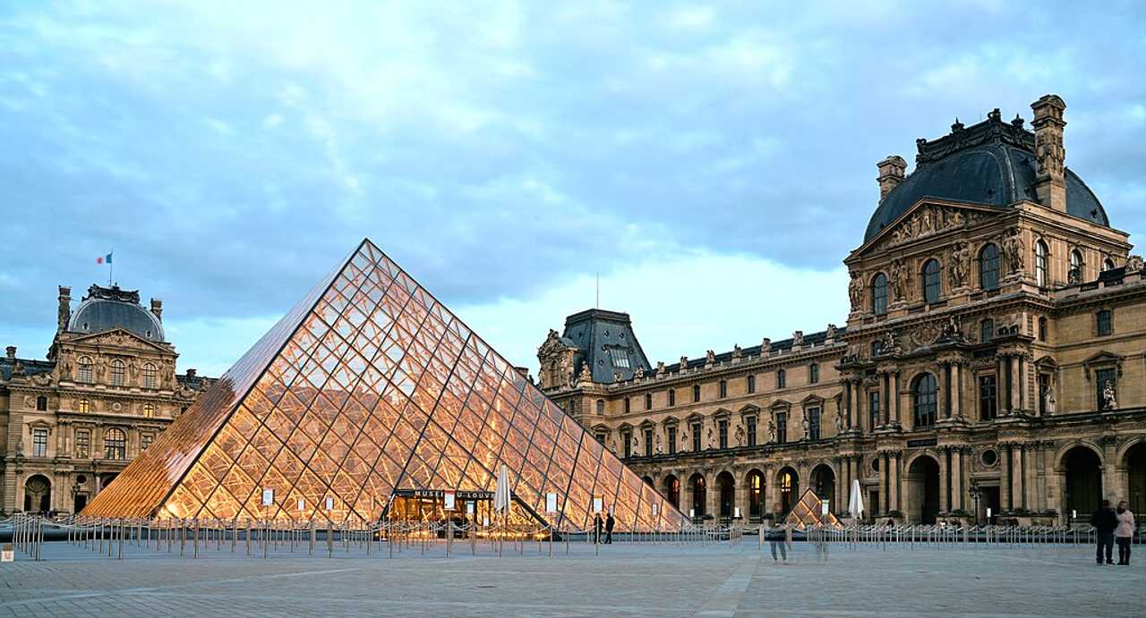 The Louvre in Paris is the world's largest and most visited museum.  The Louvre in Paris is the world's largest and most visited museum. 