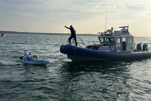 Marine Bureau, Harbormaster Rescue Six From Kayaks, Riptide On Long Island Sound In Smithtown