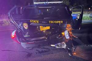 Trooper Hurt After Tesla Slams Into Marked Cruiser On I-495 In Maryland: State Police