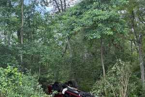 DWI Driver Trapped In Car After Severing Utility Pole In Half: Manchester PD