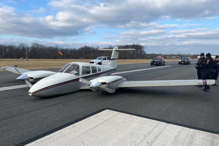 Plane Crashes At Essex County Airport After Landing Gear Malfunctions