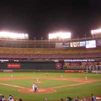 <p>A 2005 Washington Nationals baseball game at RFK Stadium.</p>