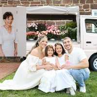 <p>Vanessa Vargas with her husband, Ulysses Biscaia, daughters, and mother Rosie.
  
</p>