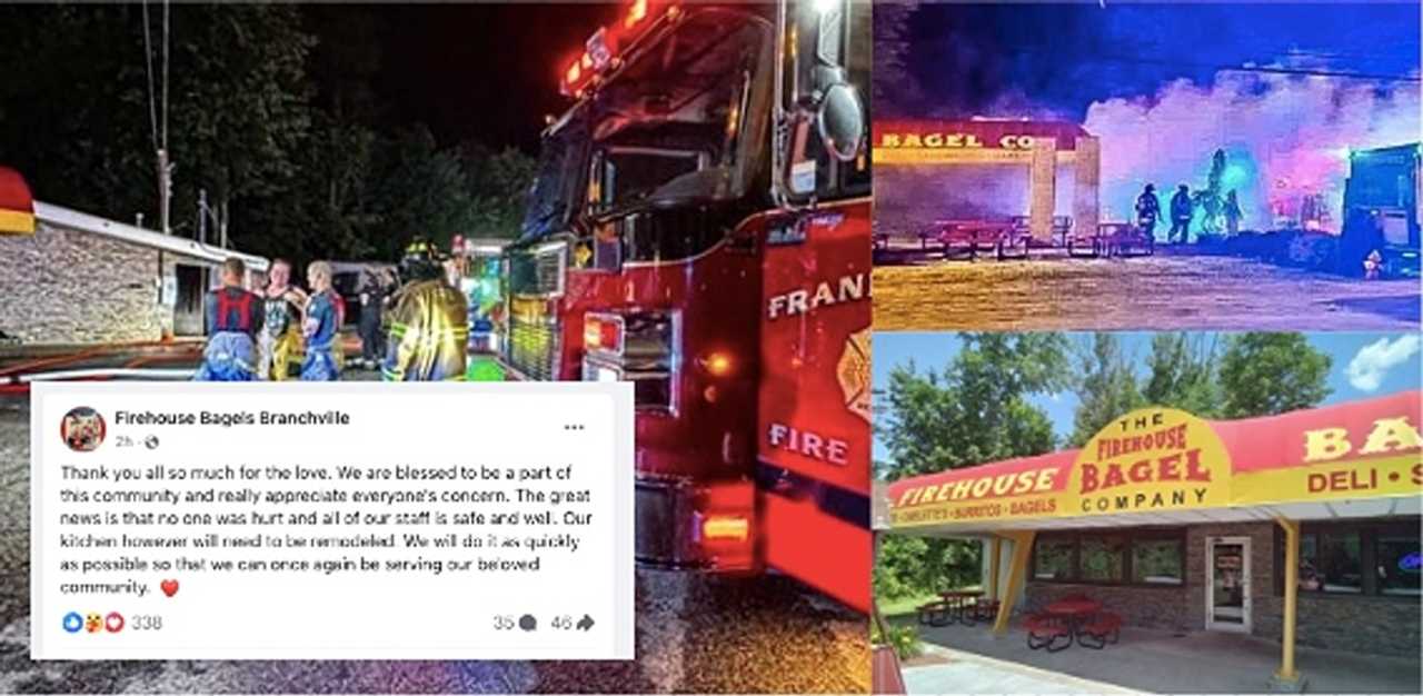 LateNight Fire Closes Firehouse Bagels In Branchville Sussex Daily Voice