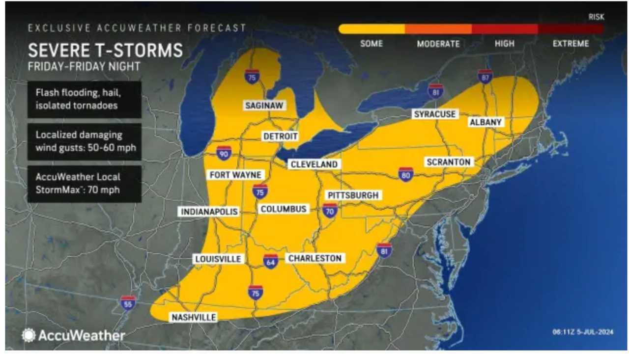 Damaging Winds, Drenching Downpours, Isolated Tornadoes Main Threats 