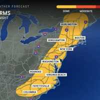 <p>Severe storms Saturday.</p>