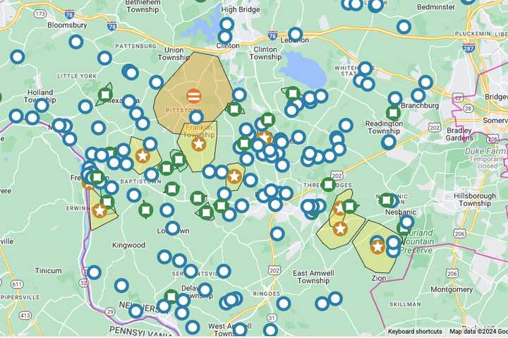 JCP&amp;L Outage Map July 17.