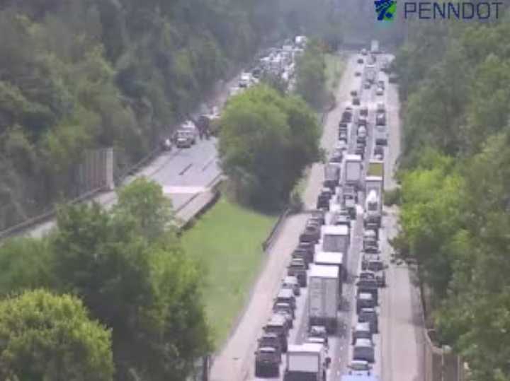 A stretch of I-476 was closed Thursday morning, July 18 in Delaware County due to a serious crash.