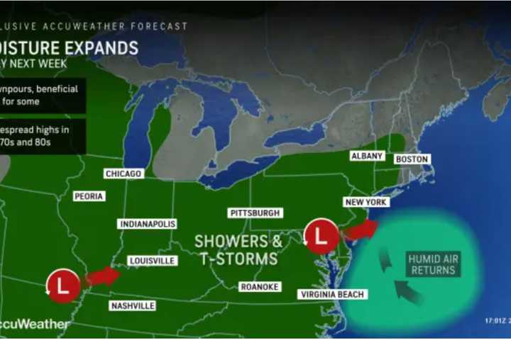 Here's Timing For New Rounds Of Showers, Storms During Days-Long Unsettled Stretch