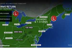 Coastal System Marks Start Of Separate Rounds Of Storms, Showers: 5-Day Forecast