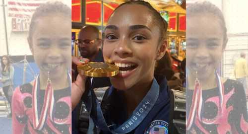 Gold! New Jersey's Hezly Rivera Medals With Women's Gymnastics Team At ...