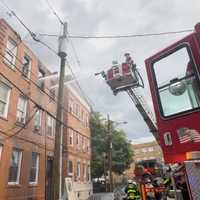 <p>School Street fire Saturday, Aug. 3.
  
</p>