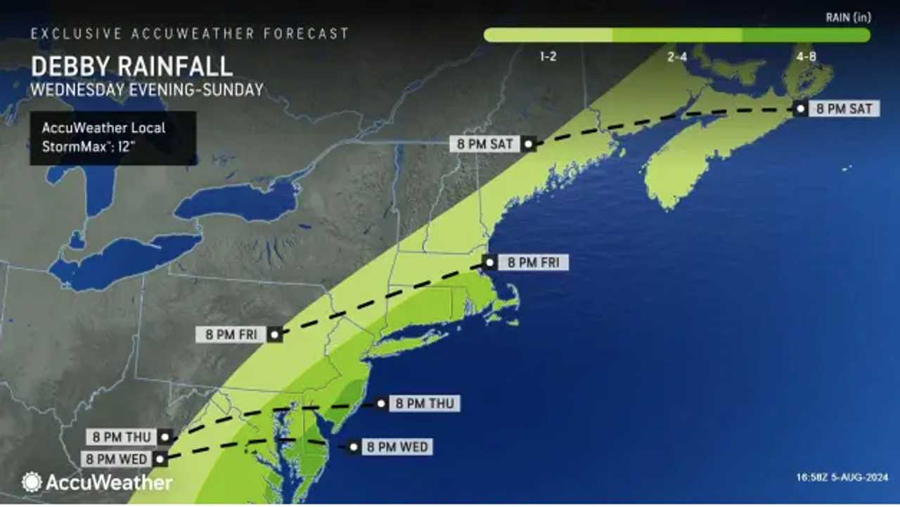 Tracking Hurricane Debby, Severe Storms Expected To Slam Northeast This