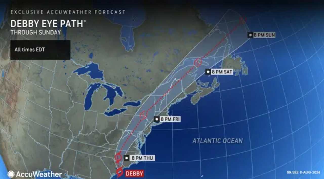 Hurricane Debby 2024 Path Map Karin Marlene