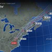 <p>Debby moves north.</p>