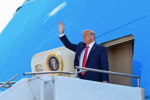 Trump Holding Press Conference At NJ Golf Club