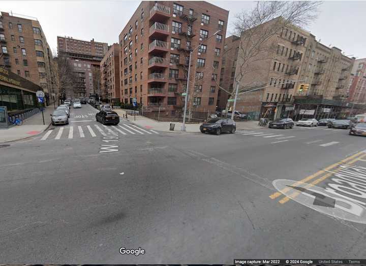 Broadway and West 190th Street in upper Manhattan.