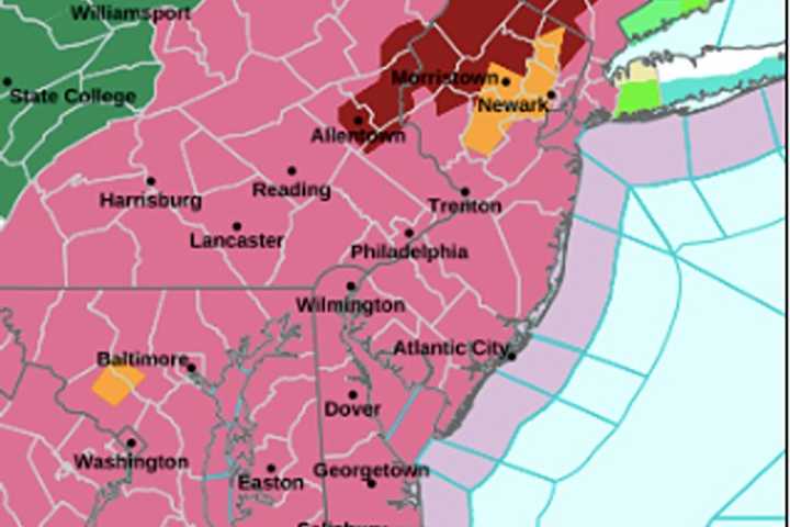 Flood, Severe Thunderstorm Watches Issued Across NJ; Crashes, Flooding Close Major Roadways