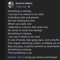 <p>A poem among the tributes</p>