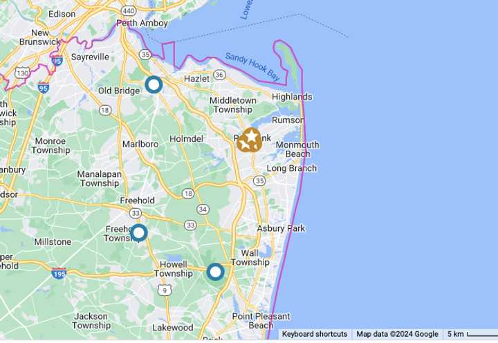 Red Bank outages Sunday, Aug. 25.