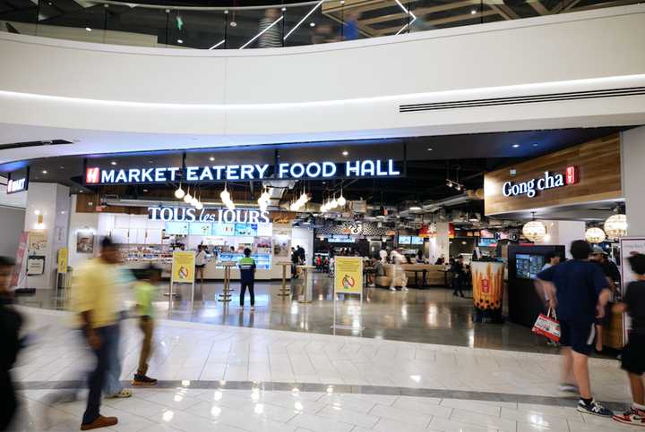 H Mart food hall at the American Dream Mall.