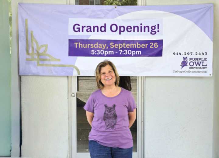 Beth Smith, the co-owner of the Purple Owl Dispensary in White Plains.&nbsp;