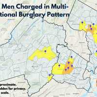 <p>Map of burglaries.</p>