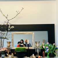 <p>Jahnan and his parents celebrate the Persian New Year, Norouz.</p>