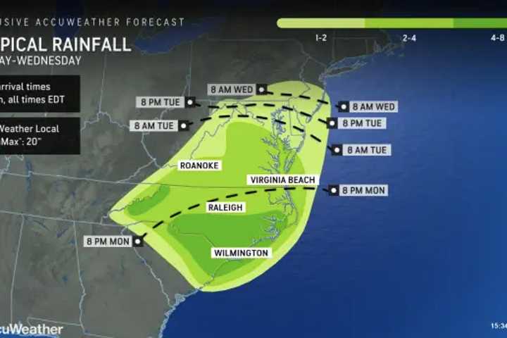 Say Goodbye To Sunny Skies: Tropical Storm Bringing Rain To Virginia This Week