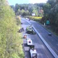 Overturned Truck Shuts Route 309 In Bucks County (DEVELOPING)