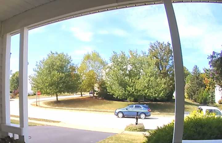 A blue&nbsp;Chevrolet Equinox is a suspect vehicle captured on home surveillance video during a daytime "distraction burglary," Upper Providence police said on Friday, Sept. 20.