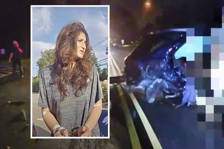 Newly-Released Video Shows Arrest Of DUI Driver Who Crashed With Teen In Car In NJ